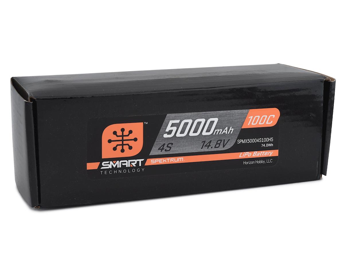 Spektrum RC 14.8V 5000mAh 4S 100C Smart Hardcase LiPo Battery: IC5