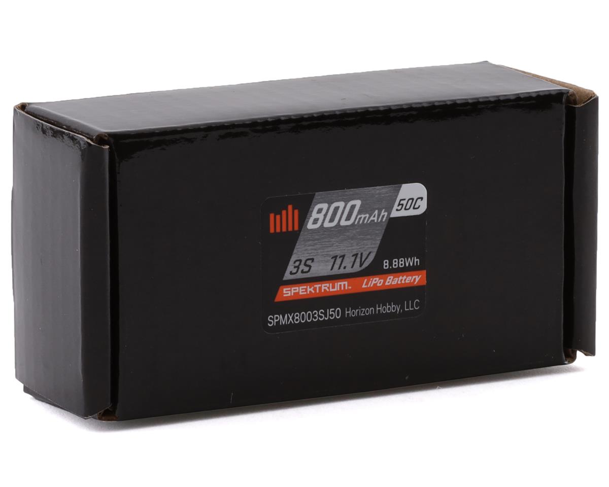 Spektrum 11.1V 800mAh 3S 50C LiPo Battery: JST