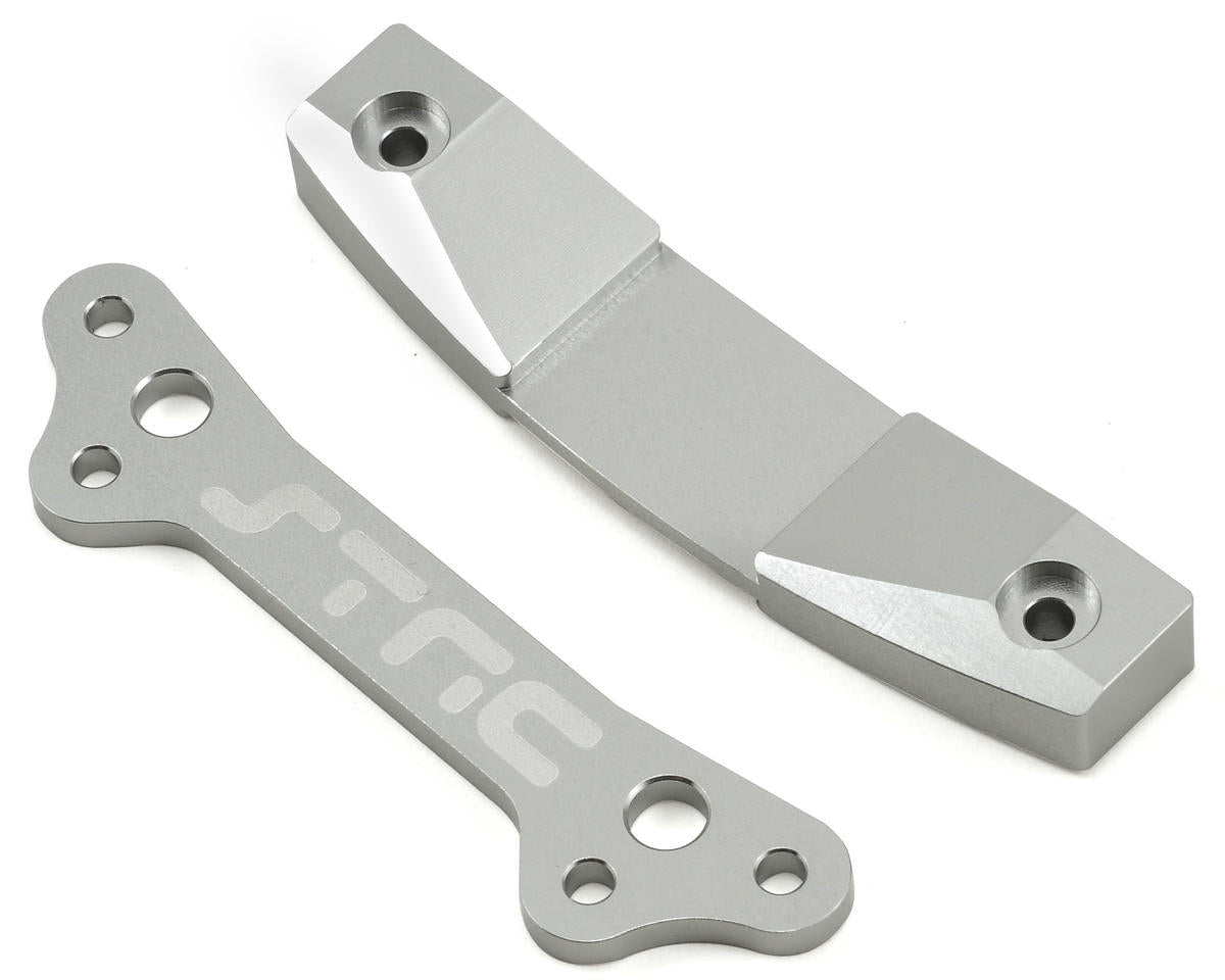 STRC Aluminum Front & Rear Chassis Brace Set (Silver) *Clearance