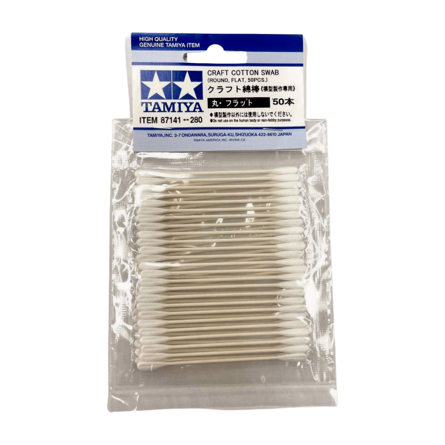 Tamiya Craft Cotton Swab Round/Flat (50)