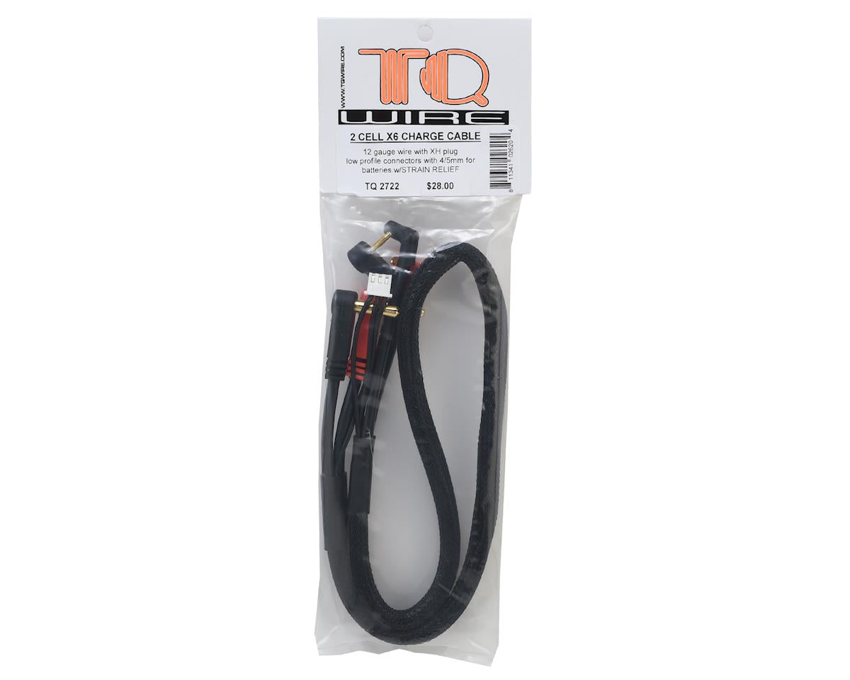 TQ Wire 2S Charge Cable w/4mm & 5mm Bullet Connector (2')