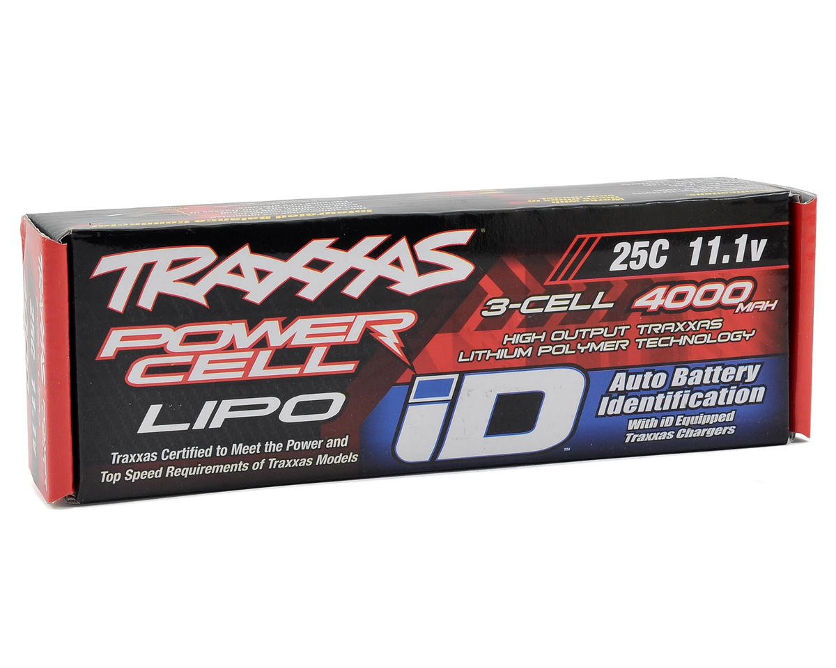 Batería LiPo Traxxas 3S 4000mAh 11.1v 25C con conector iD