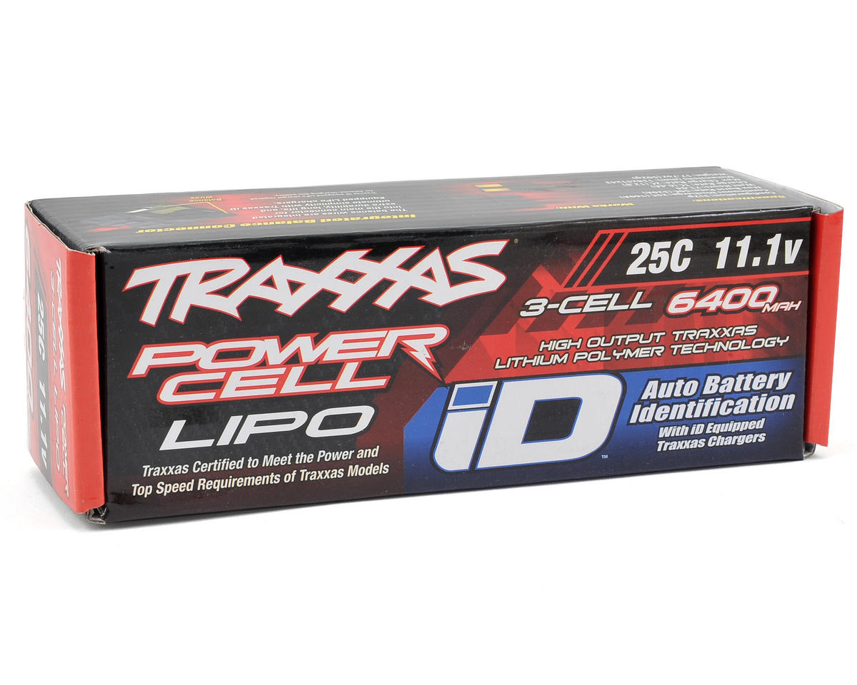 Batería LiPo Traxxas 3S 6400mAh 11.1v 25C con conector iD