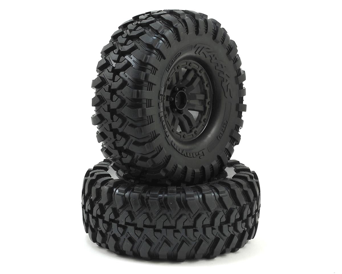 Traxxas TRX-4 Pre-Mounted Canyon Trail 1.9" Crawler Tires (Black) (2) (S1) w/Split Spoke Wheels & 12mm Hex