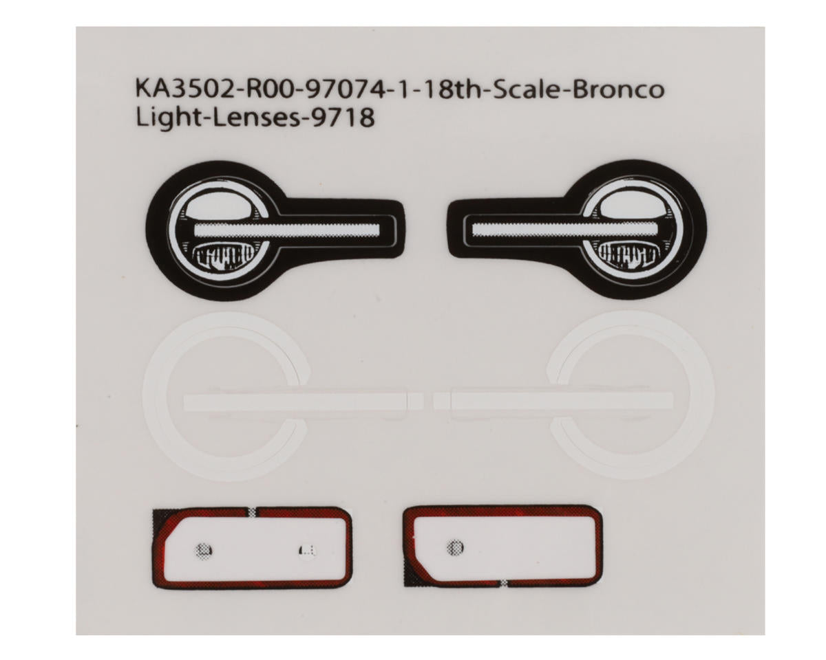 Traxxas TRX-4M 1/18 Bronco LED Lenses F&R Complete Set