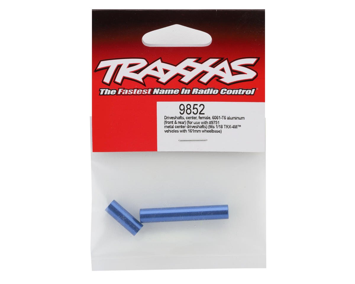 Traxxas TRX-4M Aluminum Center Driveshafts (Blue) (2)