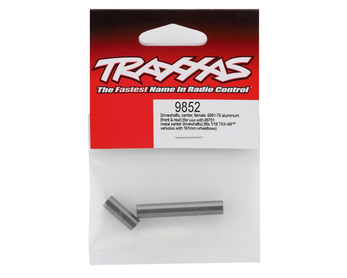Traxxas 9852-GRAY Traxxas TRX-4M Aluminum Center Driveshafts (Gray) (2)