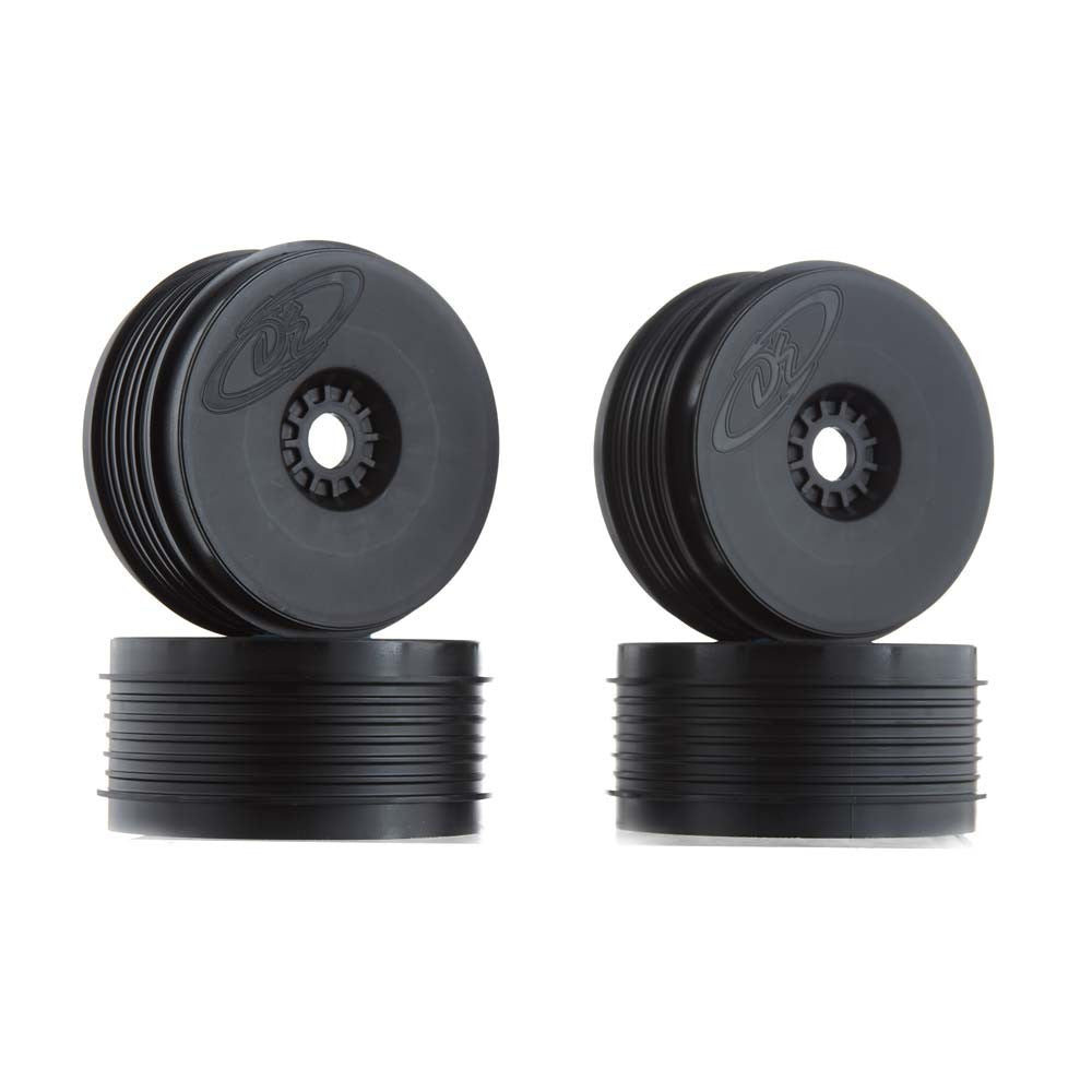 DE Racing "SpeedLine PLUS" 1/8 Buggy Wheel (4) (Negro)