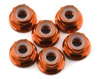 175RC Lightweight Aluminum M3 Flanged Lock Nuts (Orange) (6) *Archived