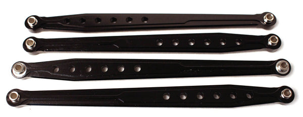 Racers Edge Scx10 Aluminum Front/Rear Suspension Links (4), Black **