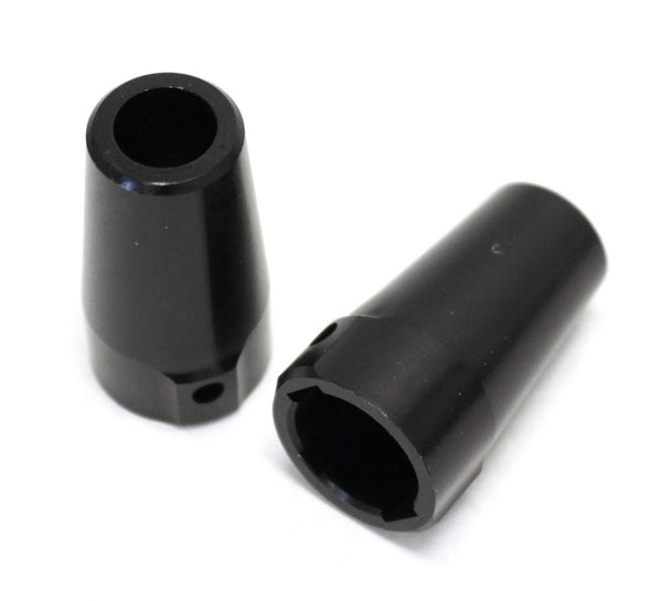 Racers Edge Scx10 Aluminum Rear Axle Cups, Black *DISCONTINUED
