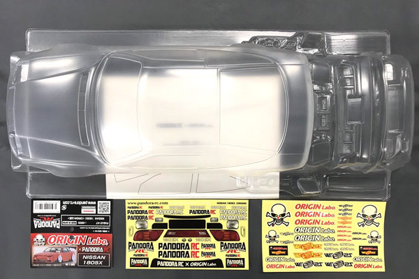 Pandora RC Nissan 180SX / ORIGIN Labo Clear Drift Body