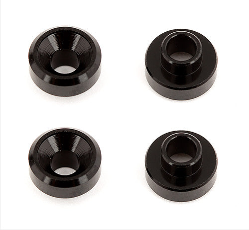 Team Associated Aluminum Servo Washers (Black)