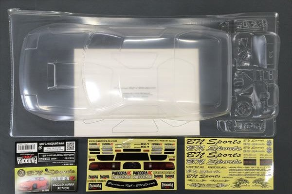 Pandora RC Mazda RX-7 FC3S / BN Sports Clear Drift Body