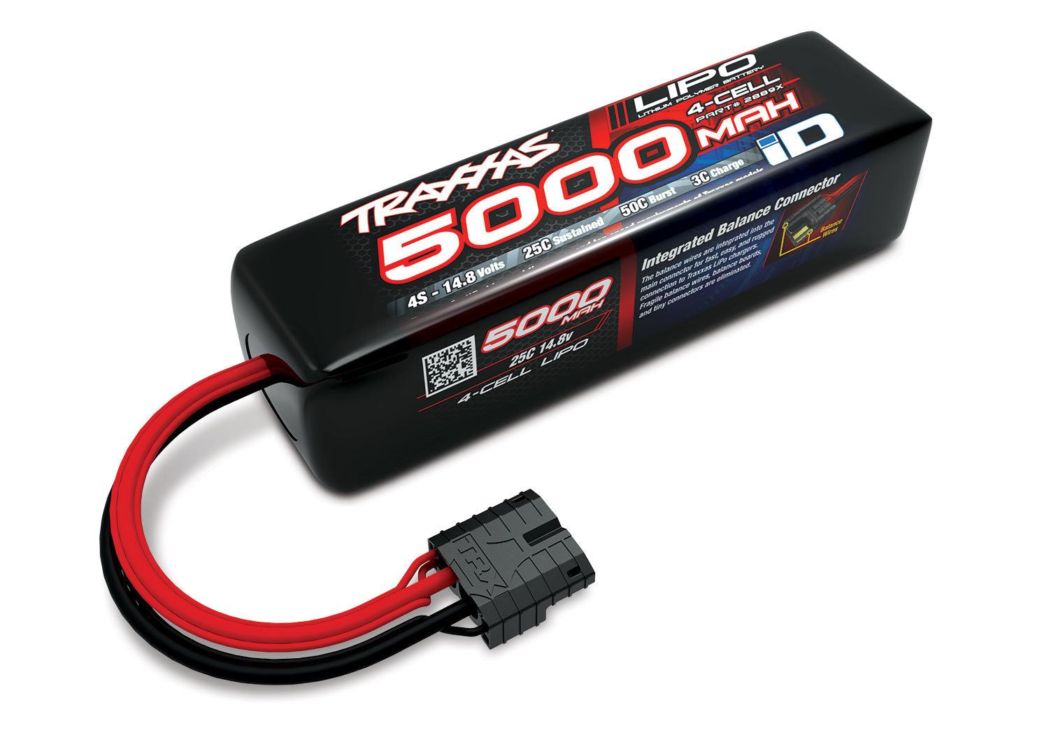 Traxxas 4S 14.8v 5000mAh 25C LiPo Battery w/ iD Connector