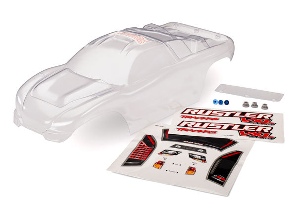 Traxxas Rustler 2wd VXL Clear Body