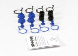 Traxxas Revo Pivot Ball Caps w/ dust boots, rubber (4)/ dust plugs, rubber (4)/ dust