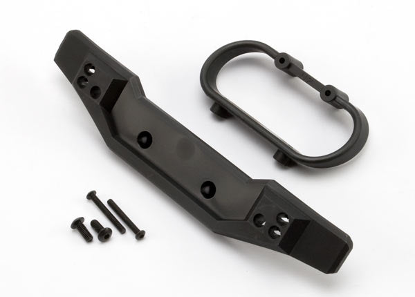 Parachoques Traxxas y soporte para parachoques con herrajes (trasero)