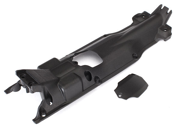 Traxxas E-Revo VXL 2.0 cubierta de placa protectora de transmisión de nailon (negro)