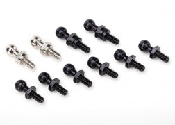 Traxxas Pivot Balls Black (6) Silver (2) Black Long (2)