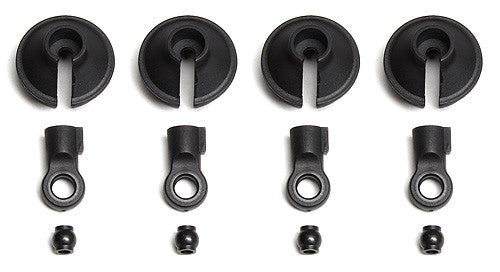 Team Associated Shock Rod End & Spring Cup Set, 20 mm