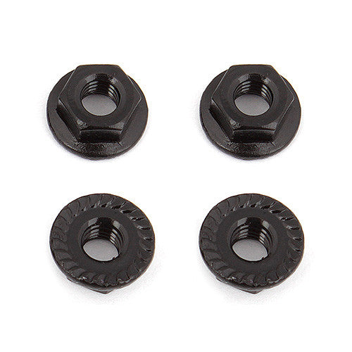 Team Associated M4 Serrated Nuts