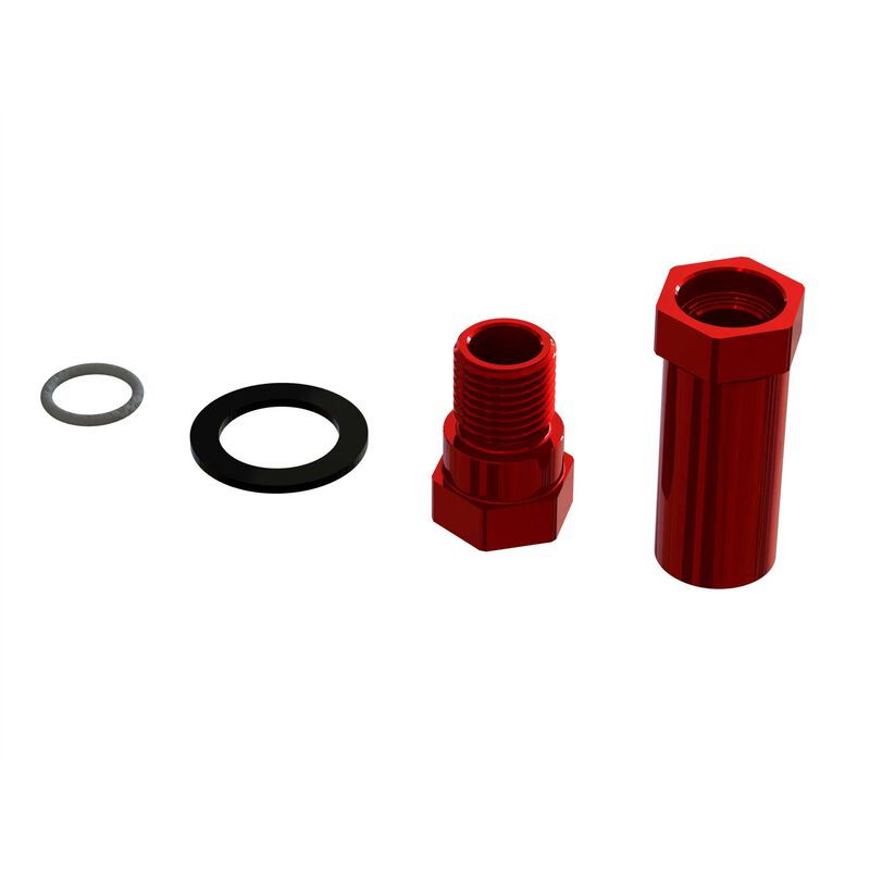 Arrma BLX/Roller Aluminum Servo Saver Hub Set (Red)