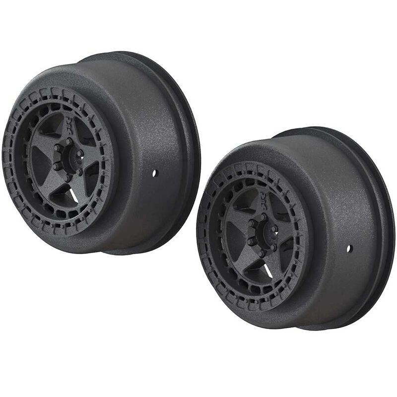 Arrma SCT Front/Rear 2.2/3.0 Wheels, 14mm Hex, Black (2)