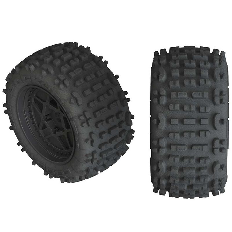 Arrma Outcast 4s Backflip LP 3.8 Pre-Mounted Tires (2)