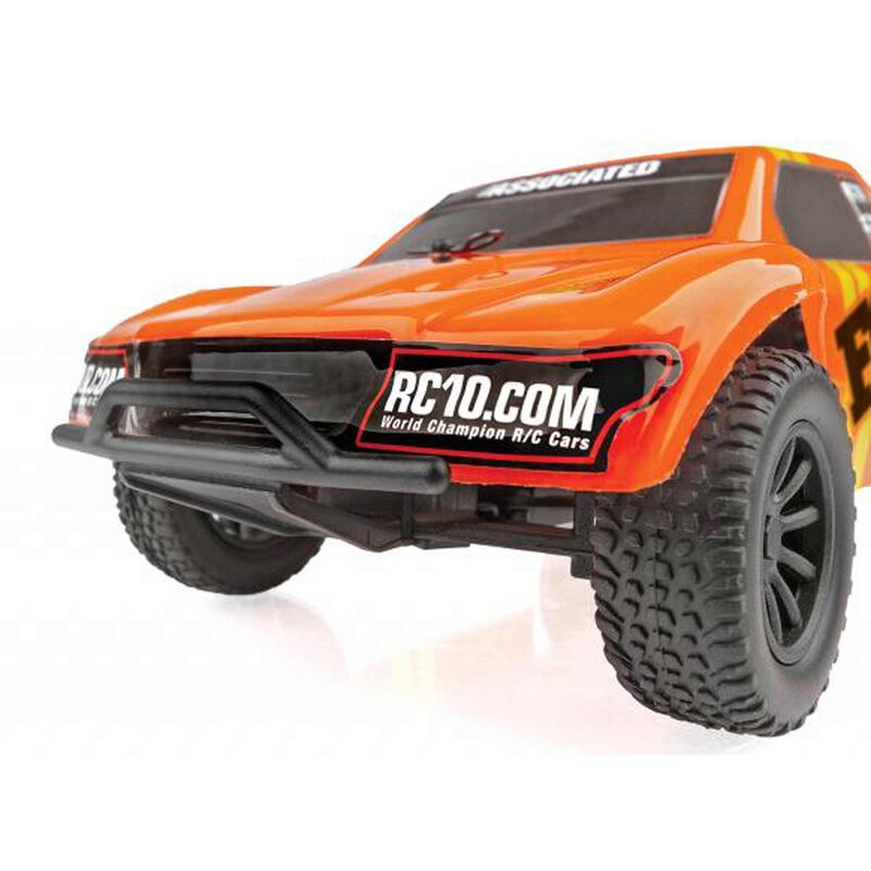 Team Associated 1/28 SC28 2WD SCT Brushed RTR, Fox Edition: Orange