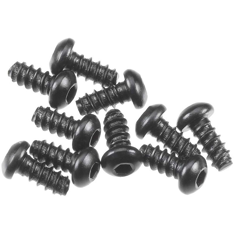 Axial M2.6x6mm Hex Socket Tapping Button Head (Black) (10pcs)