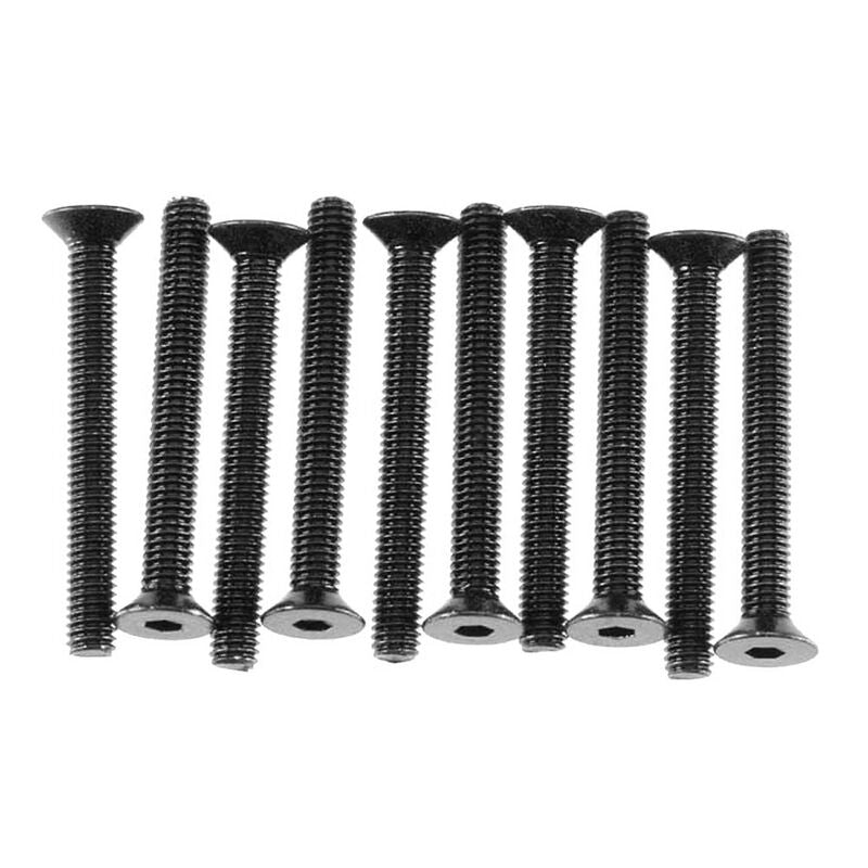Axial M3x25mm Hex Socket Flat Head (Black) (10pcs)