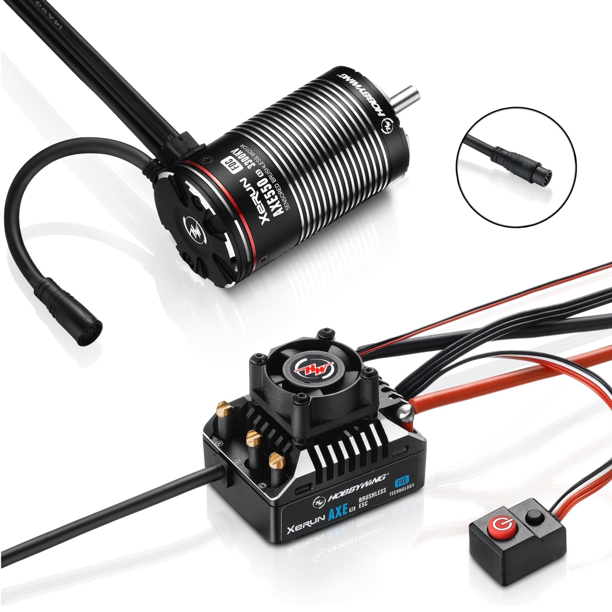 Hobbywing AXE550 3300kv R2-FOC Brushless Combo-