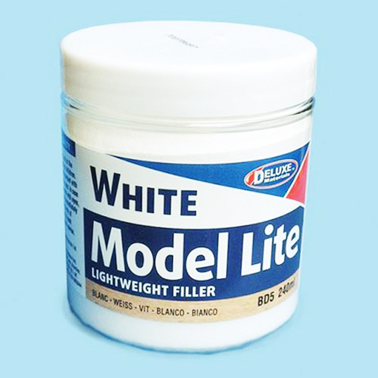 Deluxe Materials Model Lite Balsa Filler, White 240cc