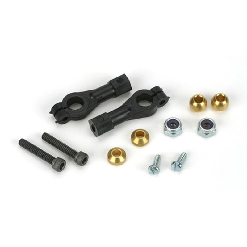 Eslabones de bola DuBro EZ Adj, 4-40 X 5/8”, estilo D (2)