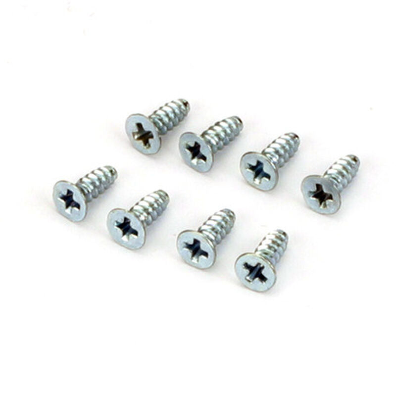 Tornillos autorroscantes de cabeza plana DuBro de 3x8 mm (8)