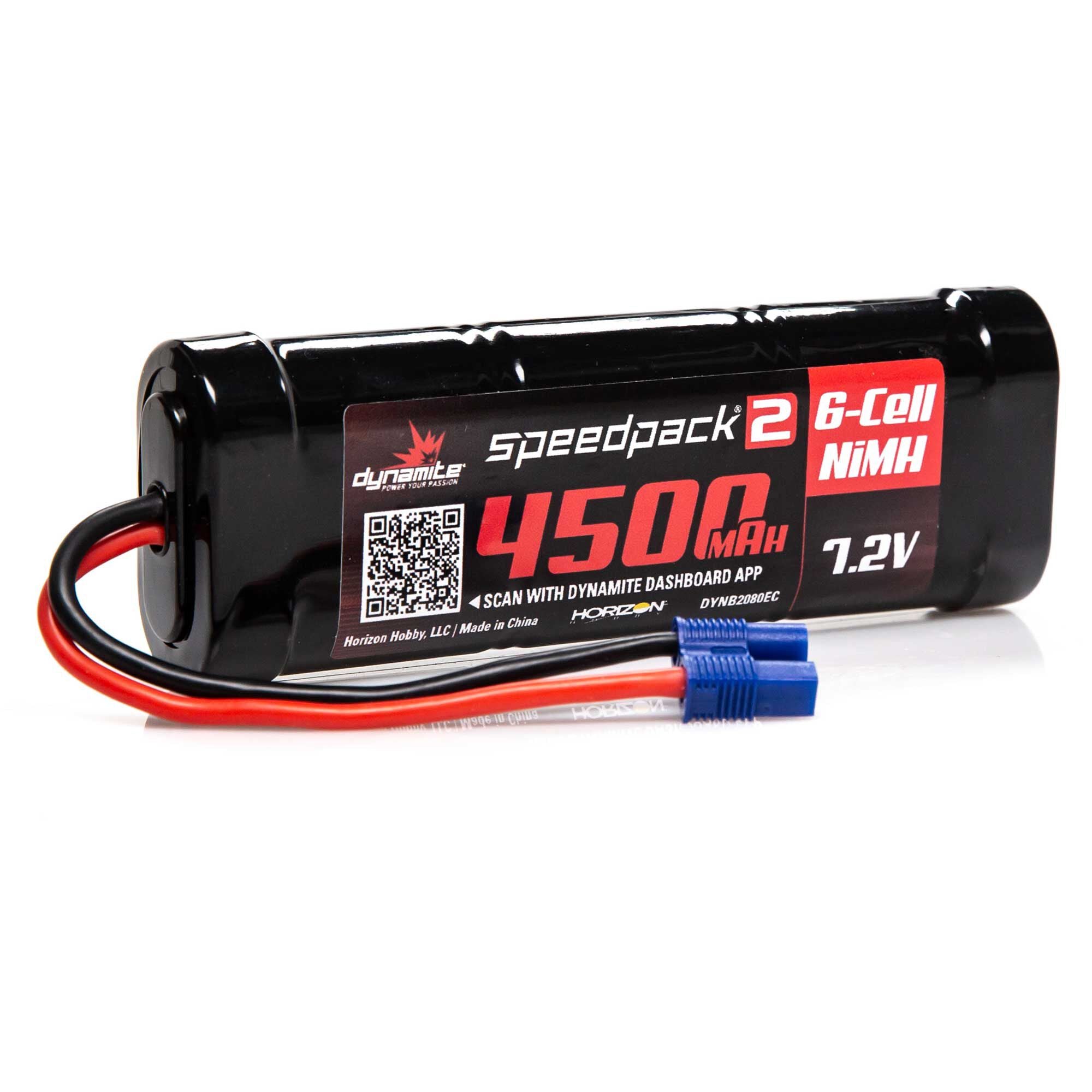 Dynamite 7.2V 4500mAh 6-Cell Speedpack2 Flat NiMH Battery: EC3