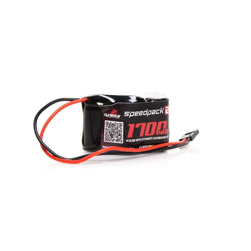 Dynamite Speedpack2 6V 1700mAh 5C NiMH, 3+2 Hump Receiver Pack