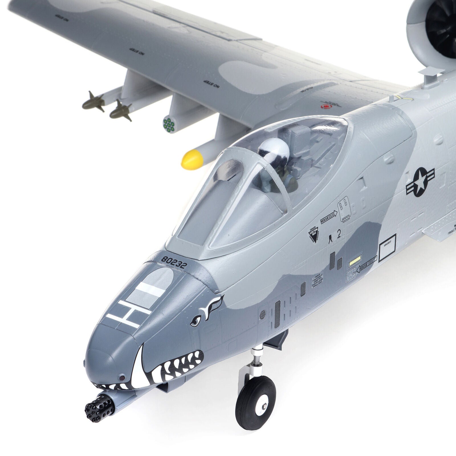 E-flite A-10 Thunderbolt II Twin 64 mm EDF BNF Básico con AS3X y SAFE Select