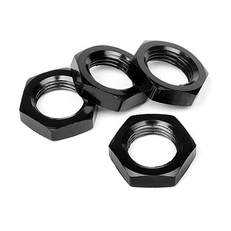 HB Racing 17mm Wheel Nut (Black) (4)