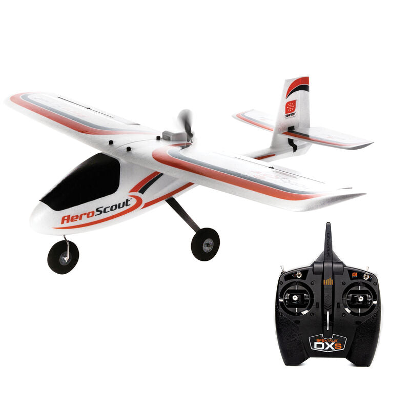 HobbyZone AeroScout S 2 1,1 m RTF básico con caja fuerte