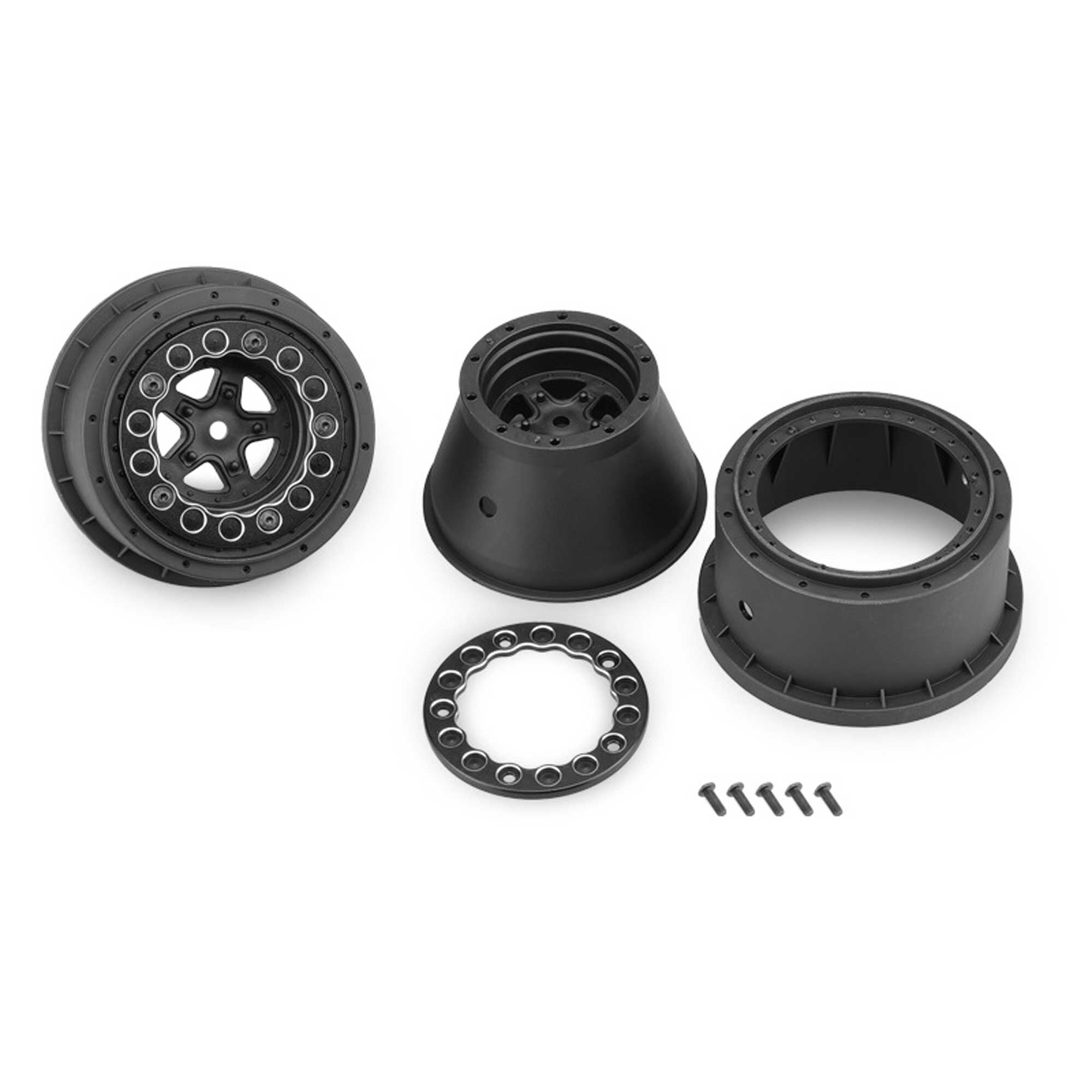 JConcepts Starfish Mambo 2.2 Rear Wheel: Beadlock, Black (2)
