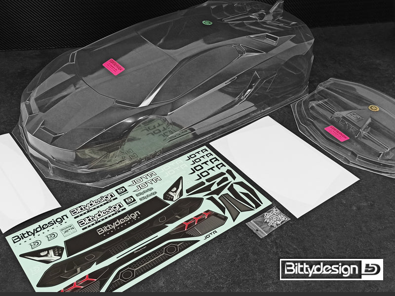 Bittydesign JOTA 1/7 Supercar Clear Body (Arrma Felony/Infraction)