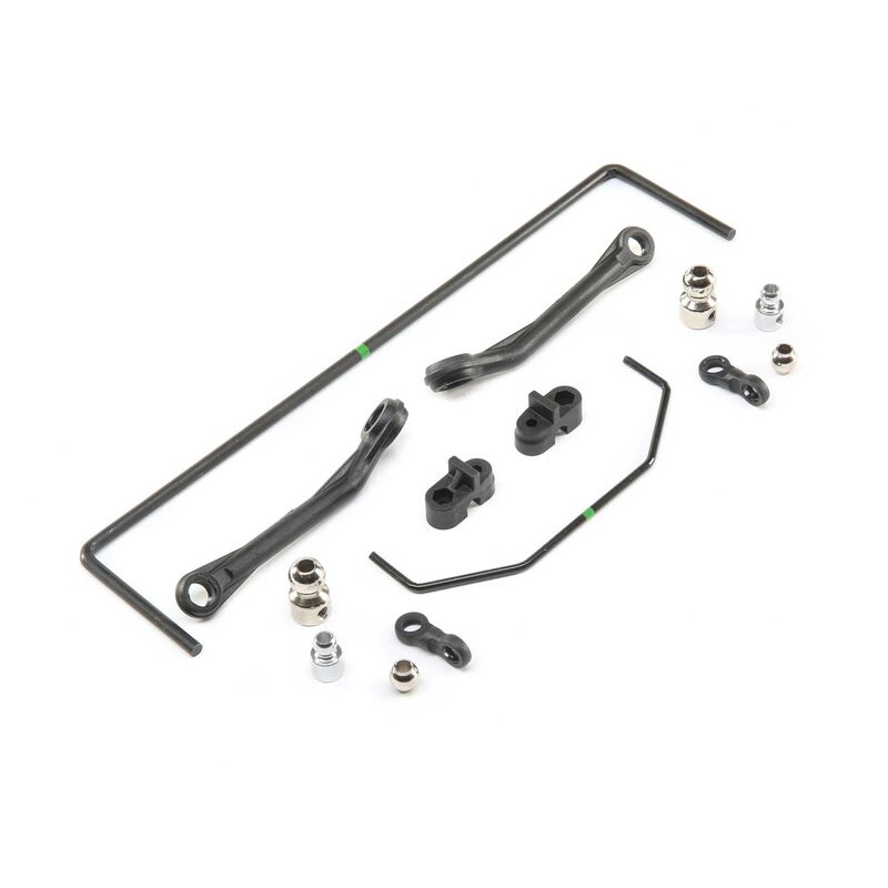 Losi Front & Rear Sway Bar Set: Super Baja Rey