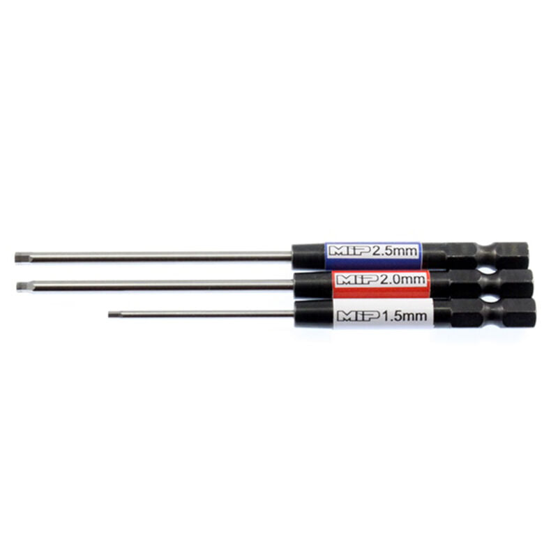 MIP Speed Tip Hex Driver Power Tool Tip Set (Metric) (3) (1.5, 2.0 & 2.5mm) MIP9512