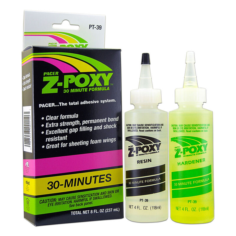 Pacer Technology Z-Poxy 30 Minute Epoxy Glue (8oz set)