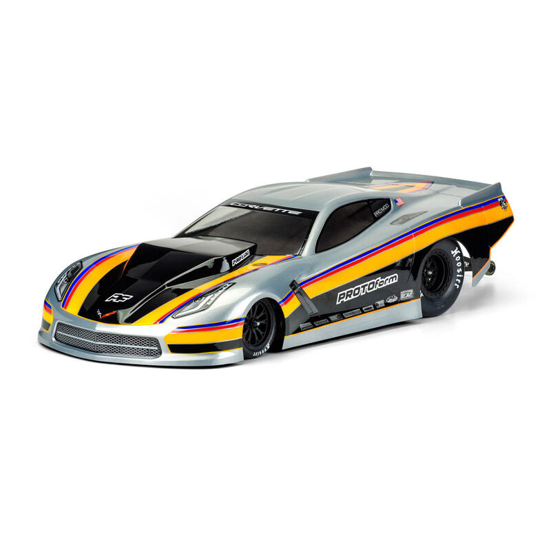 Protoform 1/10 Chevrolet Corvette C7 Pro-Mod Clear Body: Drag Car