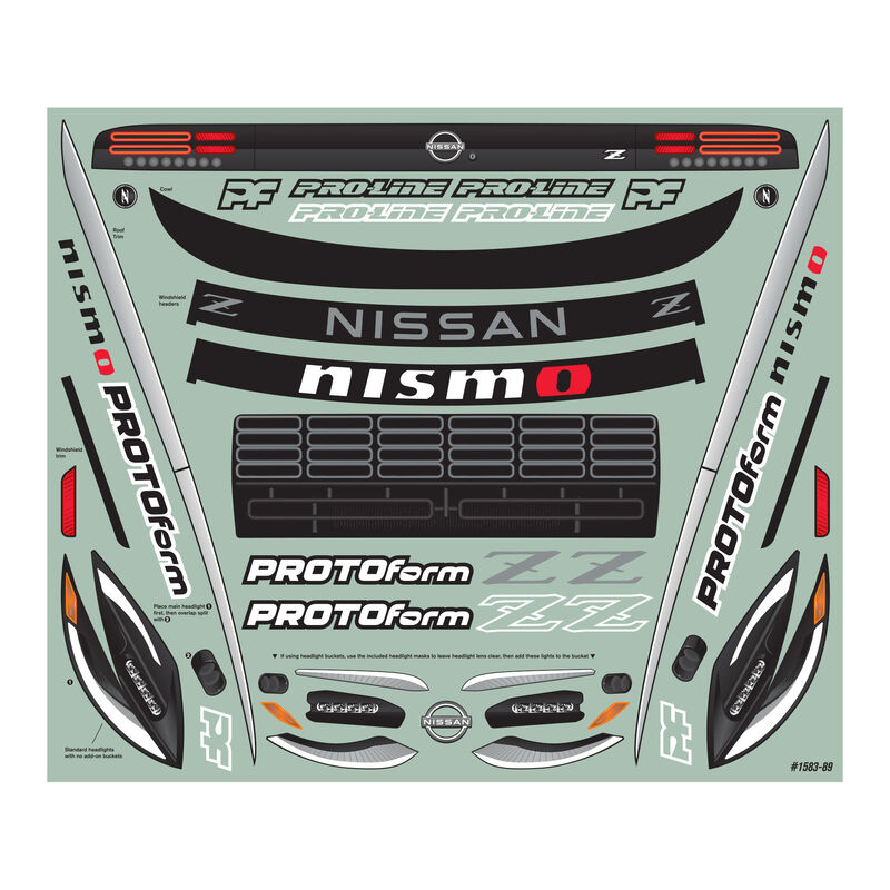 Protoform 1/8 2023 Nissan Z Clear Body: Vendetta