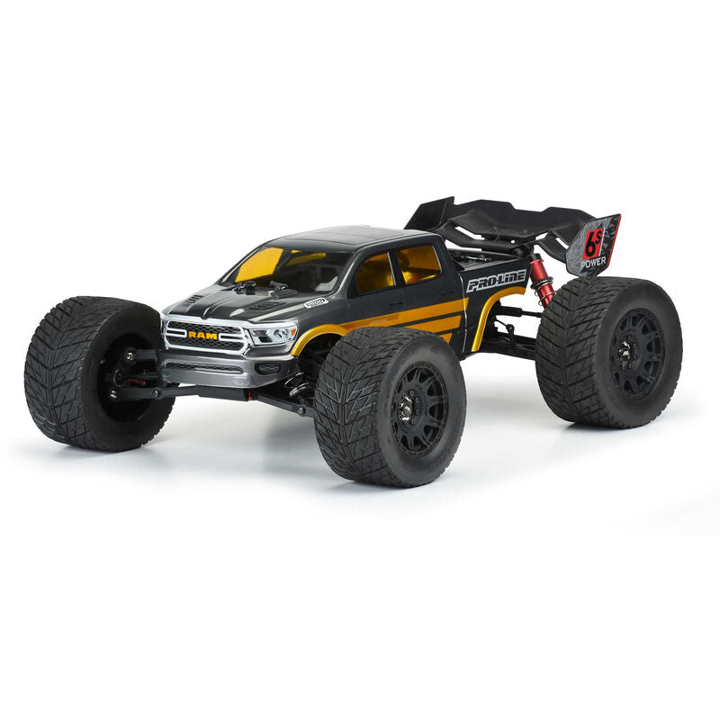Pro-Line 1/8 Pre-Cut 2020 Ram Rebel 1500 Clear Body: ARRMA Kraton 6S