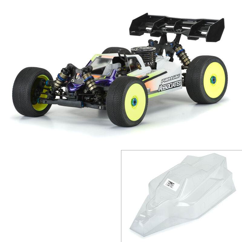 Pro-Line1/8 Axis Clear Body: RC8B3.2 & AE RC8B3.2e (with LCG Battery)